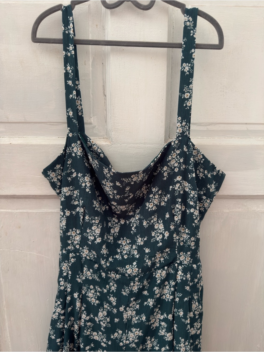 Showpo Australian Brand Floral Square-Neck Wide-Leg Jumpsuit Pockets - Picture 3 of 7